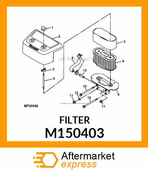 ELEMENT, AIR FILTER M150403