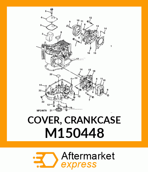 COVER, CRANKCASE M150448