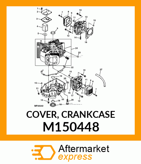 COVER, CRANKCASE M150448