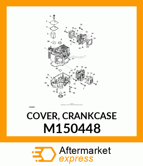 COVER, CRANKCASE M150448