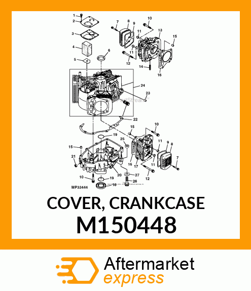 COVER, CRANKCASE M150448