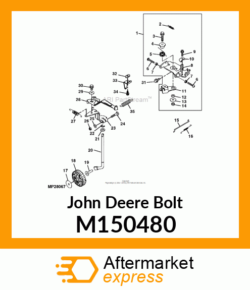 BOLT, 6 X 12 M150480