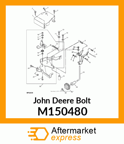 BOLT, 6 X 12 M150480