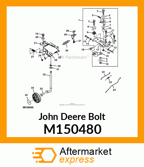 BOLT, 6 X 12 M150480