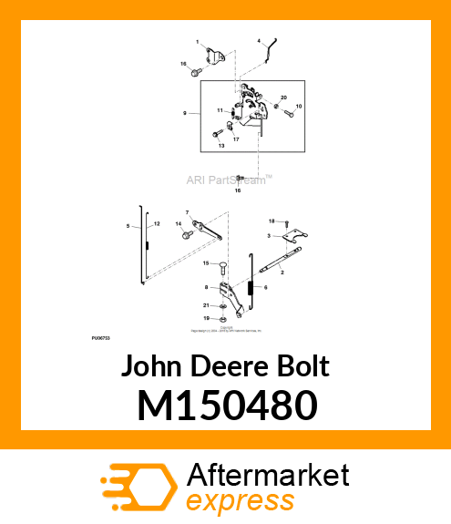 BOLT, 6 X 12 M150480