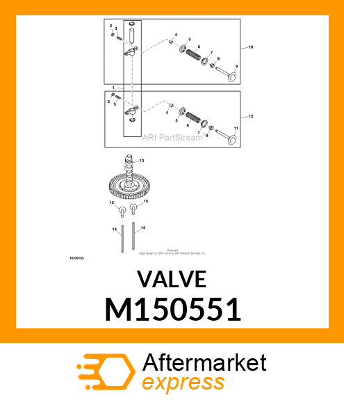 VALVE, INTAKE M150551