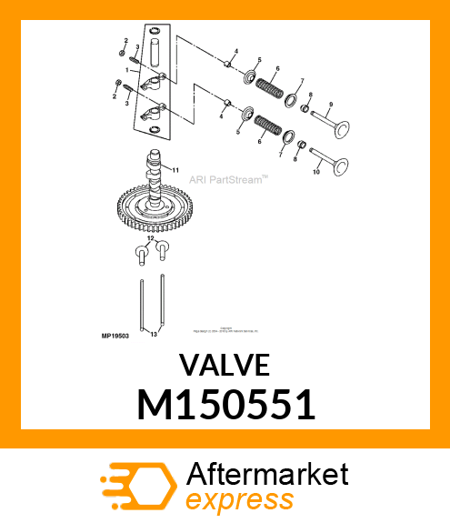 VALVE, INTAKE M150551