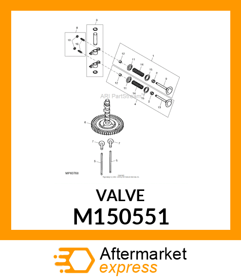 VALVE, INTAKE M150551