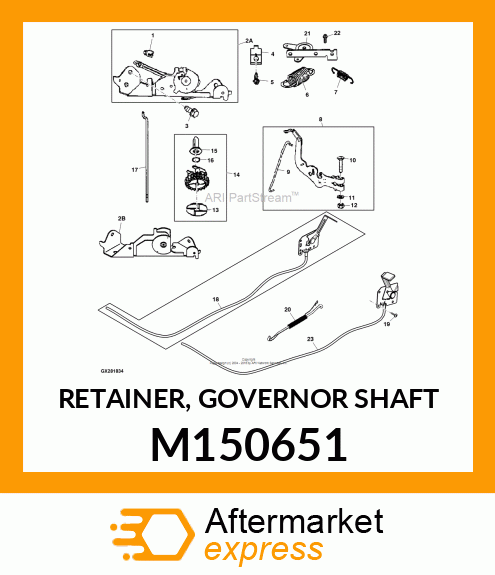 RETAINER, GOVERNOR SHAFT M150651