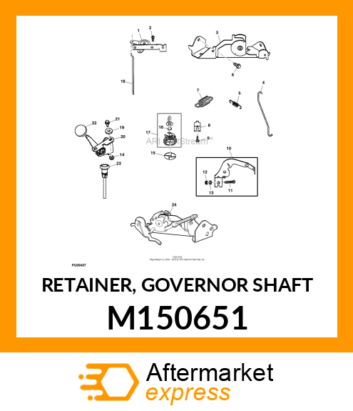 RETAINER, GOVERNOR SHAFT M150651