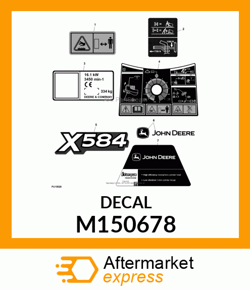 LABEL, HOT SURFACE (EXPORT) M150678