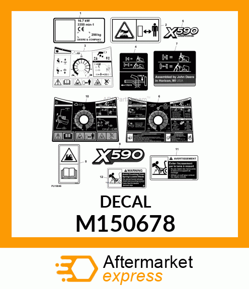 LABEL, HOT SURFACE (EXPORT) M150678