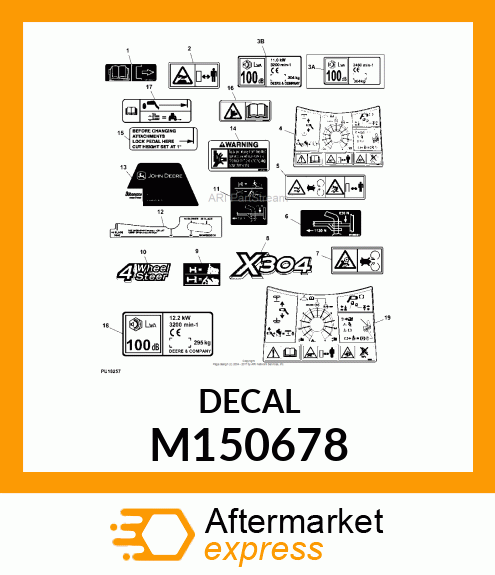 LABEL, HOT SURFACE (EXPORT) M150678