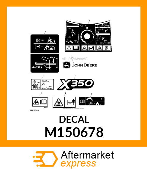 LABEL, HOT SURFACE (EXPORT) M150678