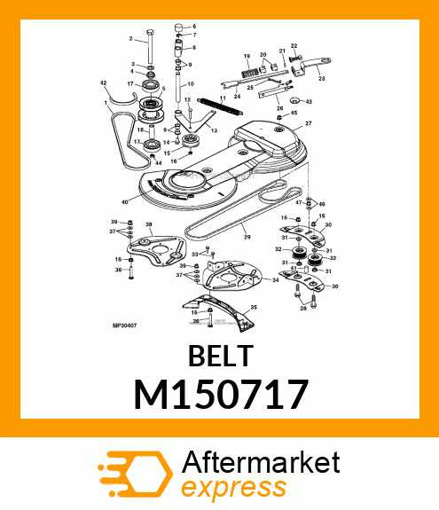 BELT, 16 X 2000 MM, COGGED M150717