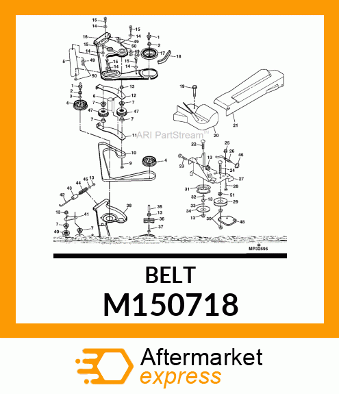 BELT, SECONDARY COGGED M150718