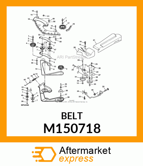 BELT, SECONDARY COGGED M150718