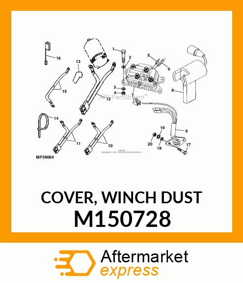 COVER, WINCH DUST M150728