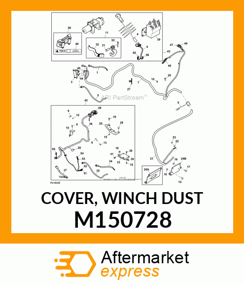 COVER, WINCH DUST M150728