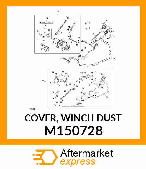 COVER, WINCH DUST M150728