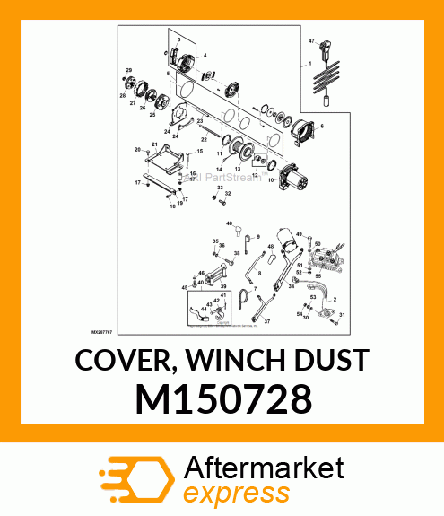 COVER, WINCH DUST M150728