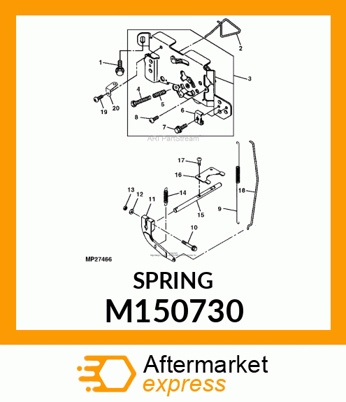 SPRING, THROTTLE LINK M150730