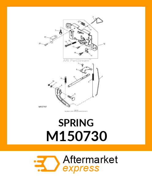 SPRING, THROTTLE LINK M150730