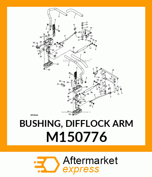 BUSHING, DIFFLOCK ARM M150776