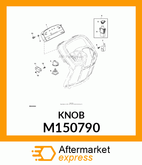 KNOB, LIGHT SWITCH M150790