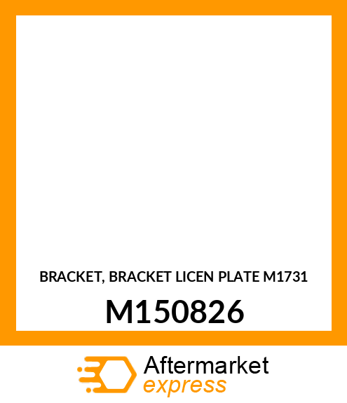 BRACKET, BRACKET LICEN PLATE M1731 M150826