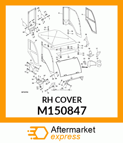 FILLER, RIGHT VINYL M150847