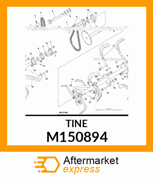 TINE, RH (M87088 PAINTED)(JDM F12) M150894