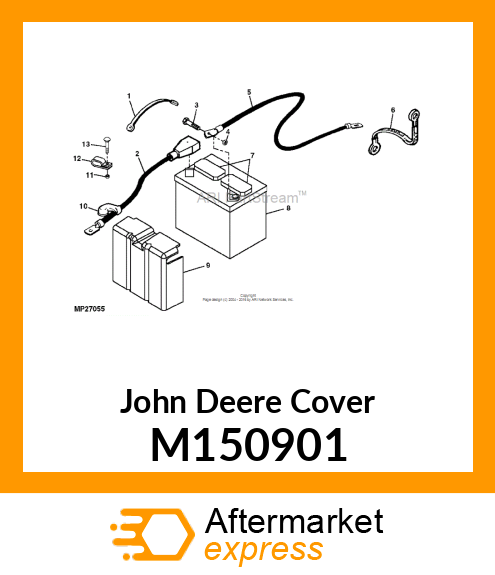 COVER, FRONT BATTERY (GAS) M150901