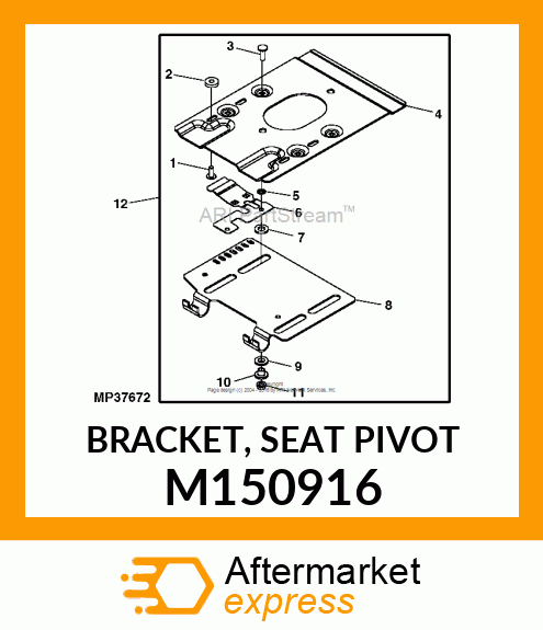 BRACKET, SEAT PIVOT M150916