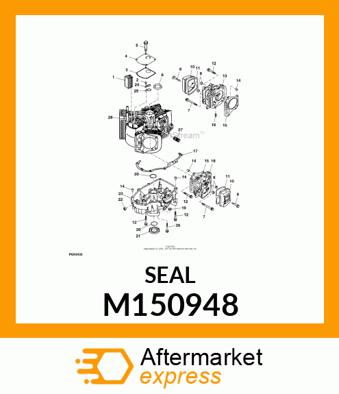 SEAL, OIL, SD 35X52.7 RHS M150948