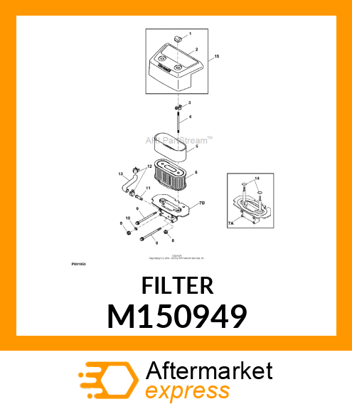 ELEMENT, AIR FILTER M150949