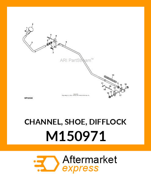 CHANNEL, SHOE, DIFFLOCK M150971