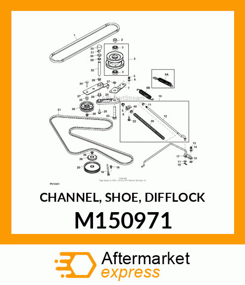 CHANNEL, SHOE, DIFFLOCK M150971