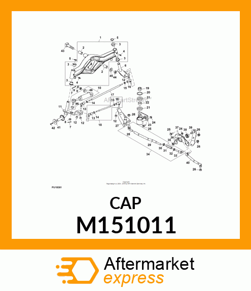 CAP, BEARING (M147774 YELLOW) M151011