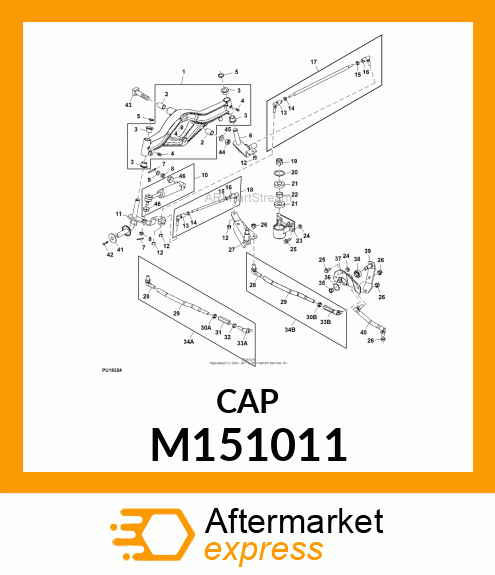 CAP, BEARING (M147774 YELLOW) M151011