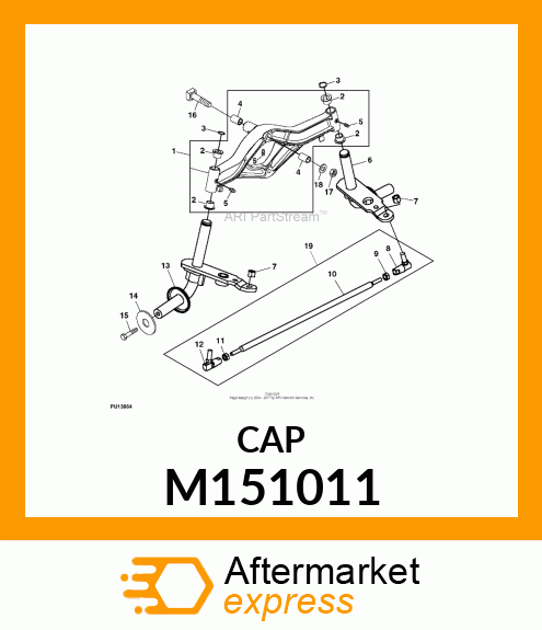 CAP, BEARING (M147774 YELLOW) M151011