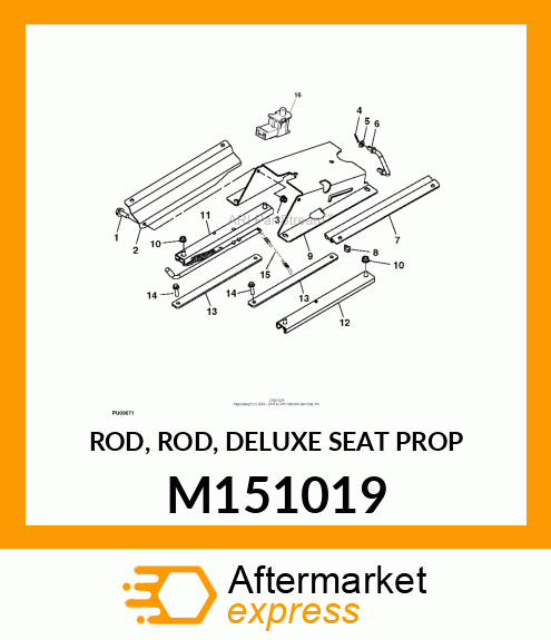 ROD, ROD, DELUXE SEAT PROP M151019