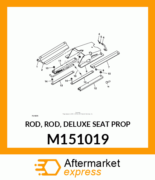 ROD, ROD, DELUXE SEAT PROP M151019