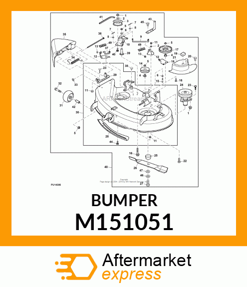 BUMPER, LH UPSTOP M151051