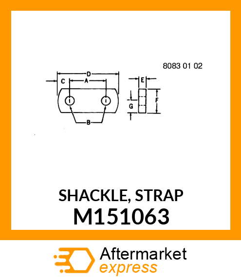 SHACKLE, STRAP M151063