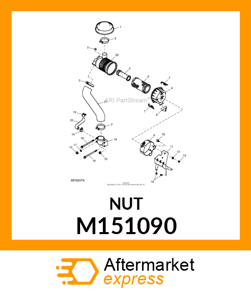 CAP, AIR FILTER M151090