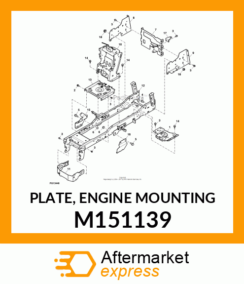 PLATE, ENGINE MOUNTING M151139