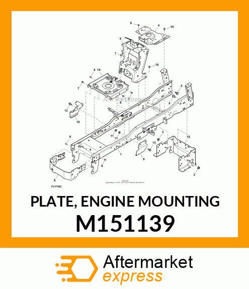 PLATE, ENGINE MOUNTING M151139