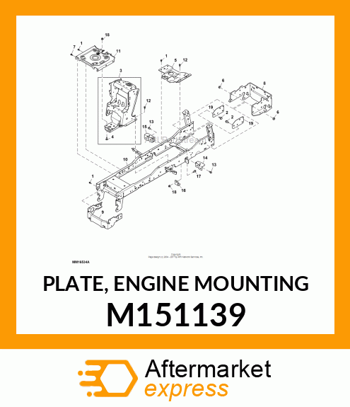 PLATE, ENGINE MOUNTING M151139