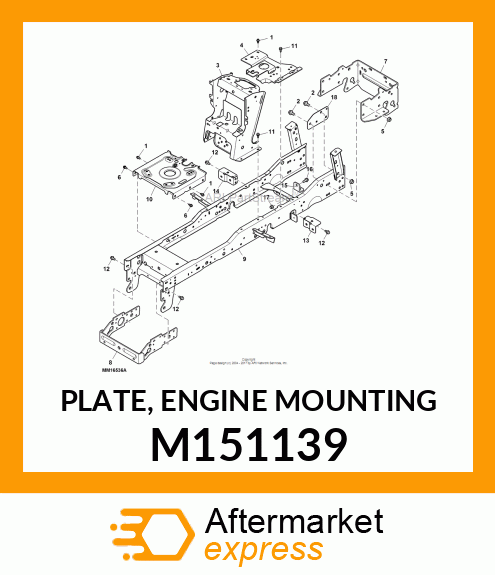 PLATE, ENGINE MOUNTING M151139